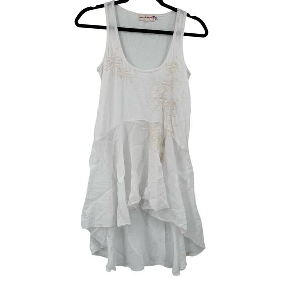 Johnny Was Love Liberty White Cream Boho Coastal Tank Tunic Size XS - Picture 1 of 9